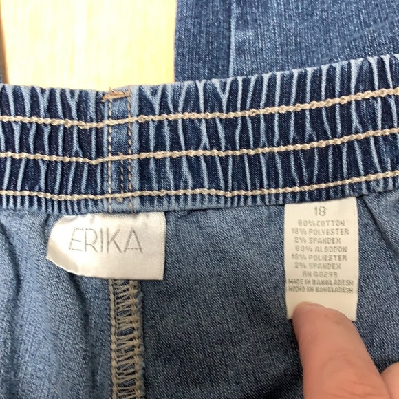 Erika cropped jeans women 18 blue relaxed - Picture 4 of 4